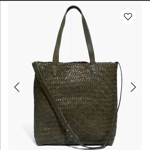 Madewell Handbags - Madewell medium woven transport tote NWT